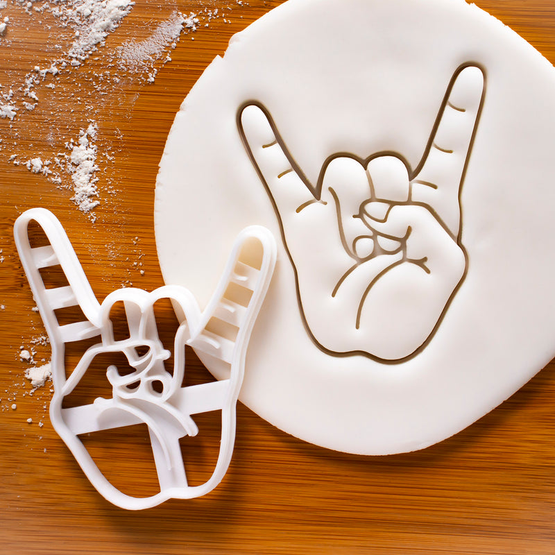 Rock Hand Sign of the Horns Cookie Cutter