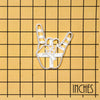 Rock Hand Sign of the Horns Cookie Cutter