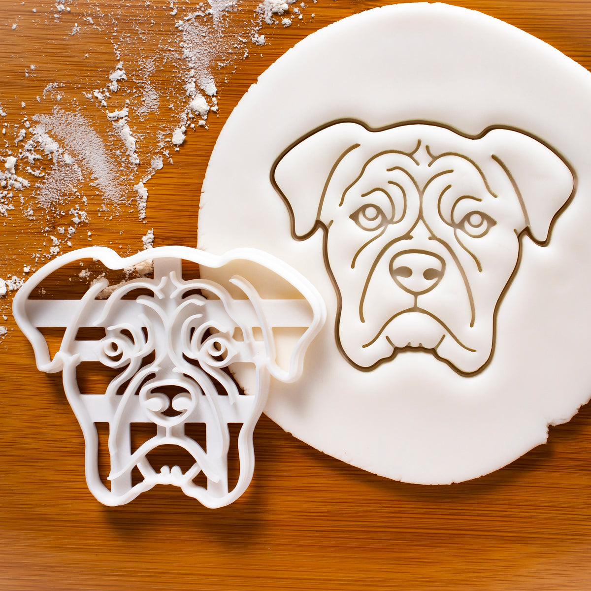 Boxer Face cookie cutter
