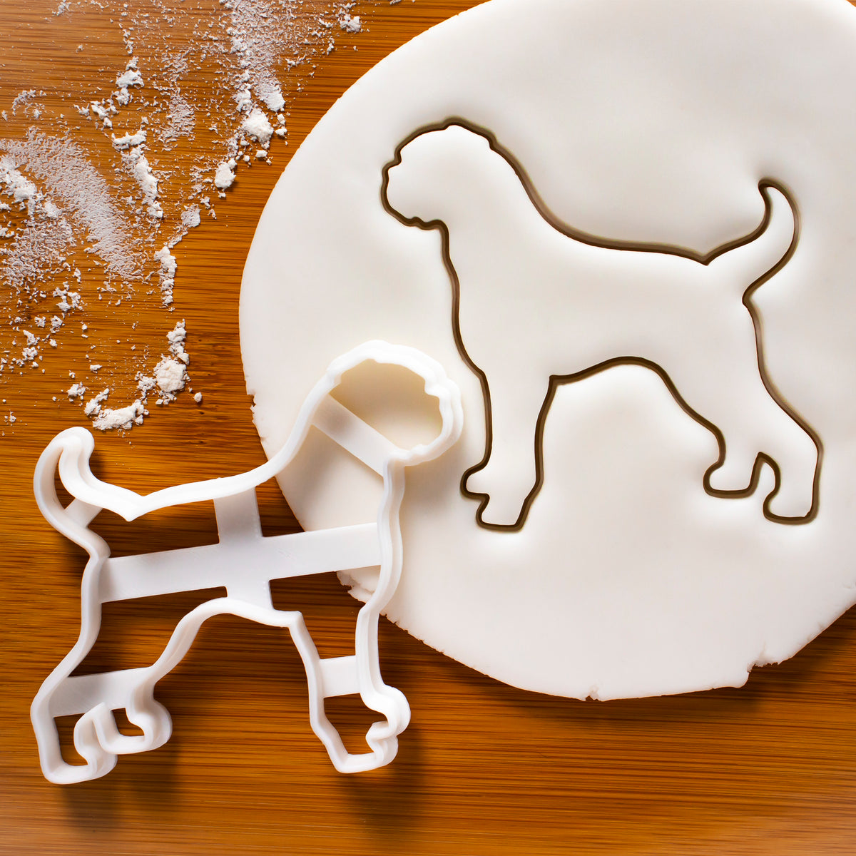 Boxer Silhouette cookie cutter