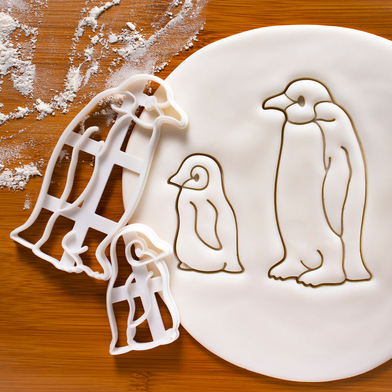 Set of 2 Baby and Emperor Penguin Cookie Cutters