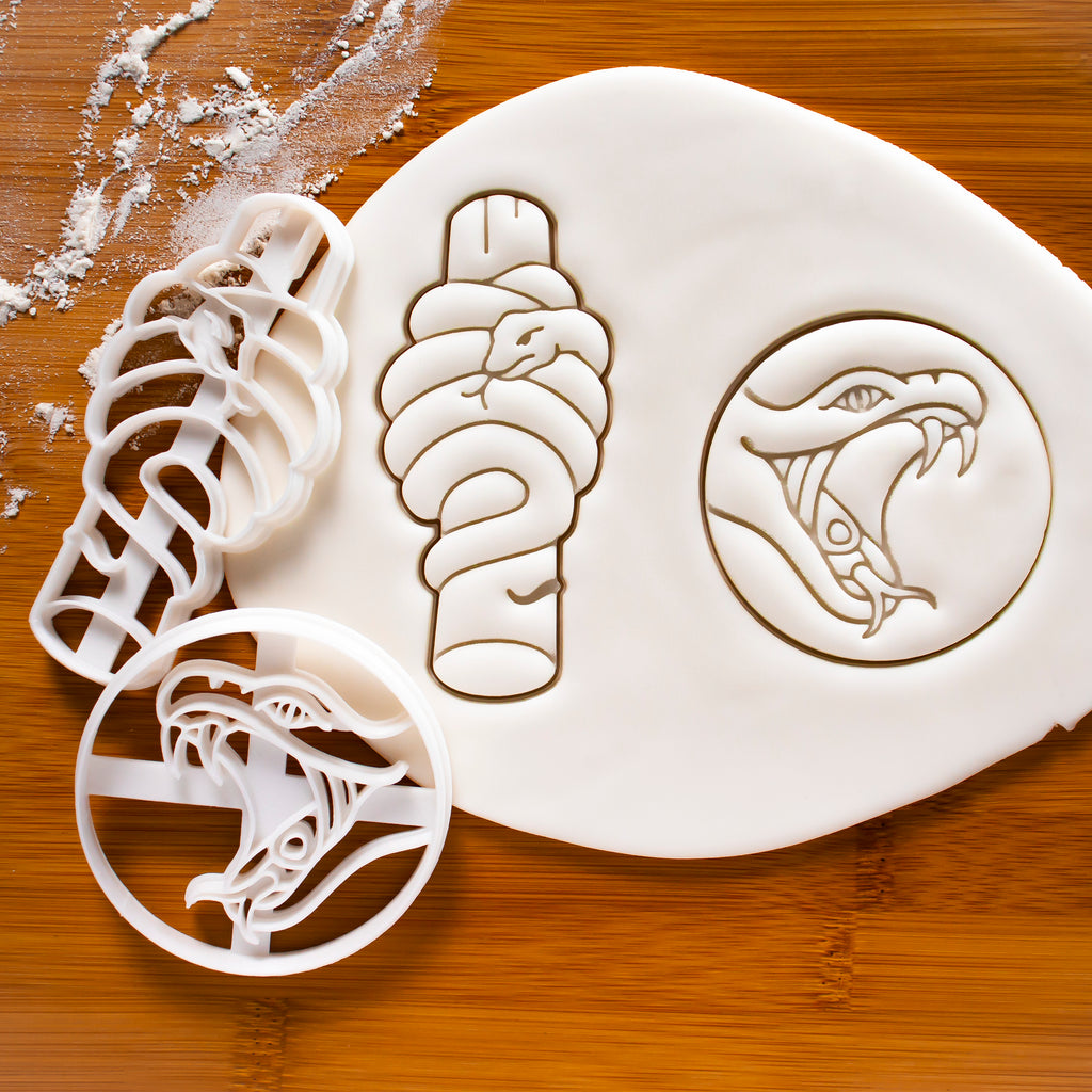 Set of 2 Python Cookie Cutters – Bakerlogy