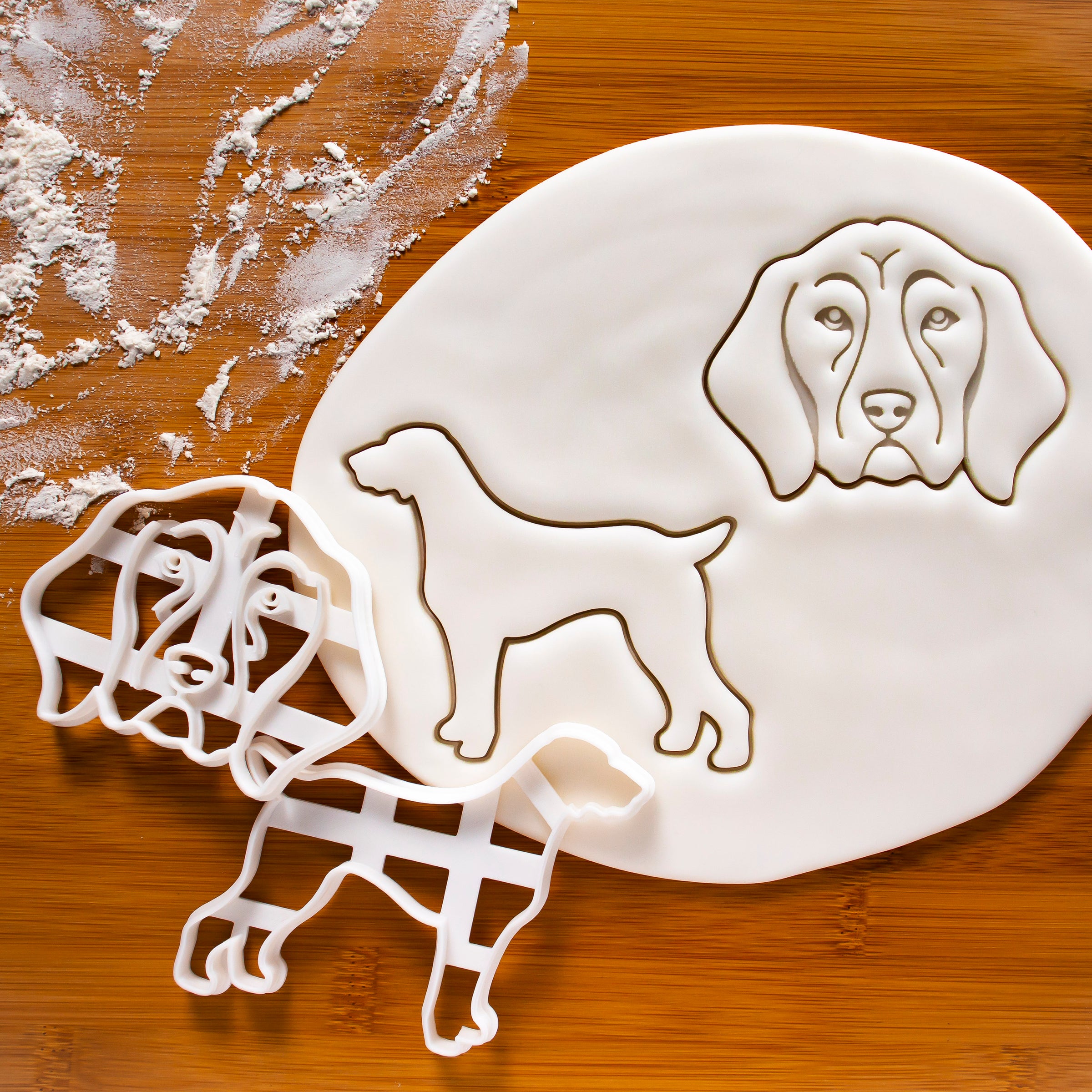 Set of 2 German Shorthaired Pointer (GSP) cookie cutters