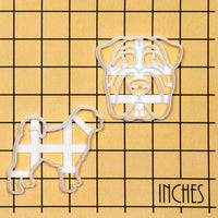 Set of 2 Shar Pei cookie cutters