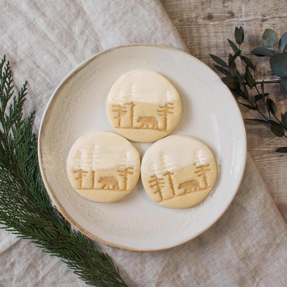 forest bear cookies