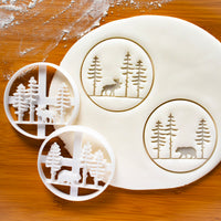 Forest Moose and Bear Cookie Cutters