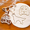 Set of 2 Irish Red and White Setter (IRWS) cookie cutters (Body and Face)