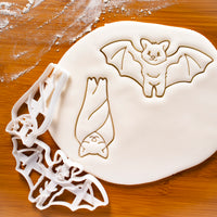 Set of 2 Bat Cookie Cutters (Sleeping and Flying)