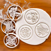 Set of 3 Human Cell Organelles Cookie Cutters - Golgi Apparatus, Nucleus, and Endoplasmic Reticulum