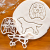 Set of 2 Working Cocker Spaniel Cookie Cutters: Face and Silhouette