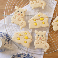 cute mouse and cheese cookies