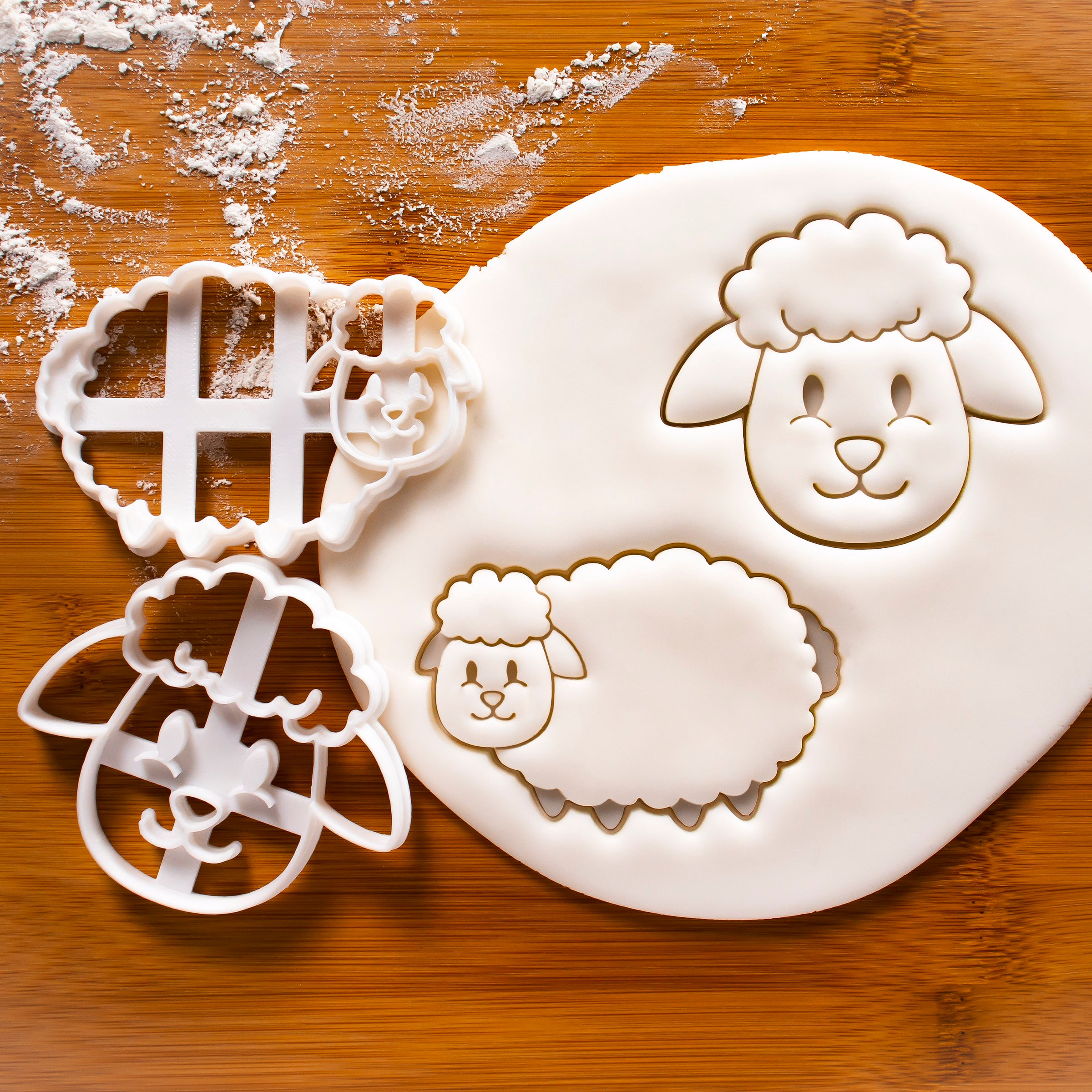 Set of 2 Sheep cookie cutters - Face and Body