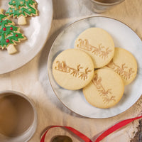 Santa Claus on Reindeer Sleigh Cookies