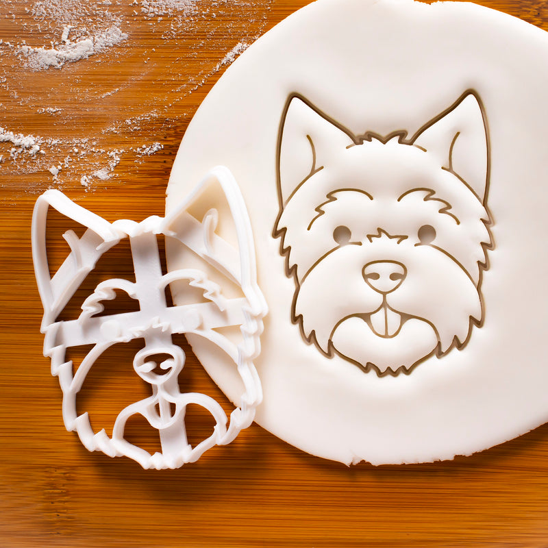 Westie Dog Face cookie cutter