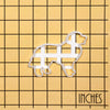Bernese Mountain Dog Face Dog Silhouette cookie cutter