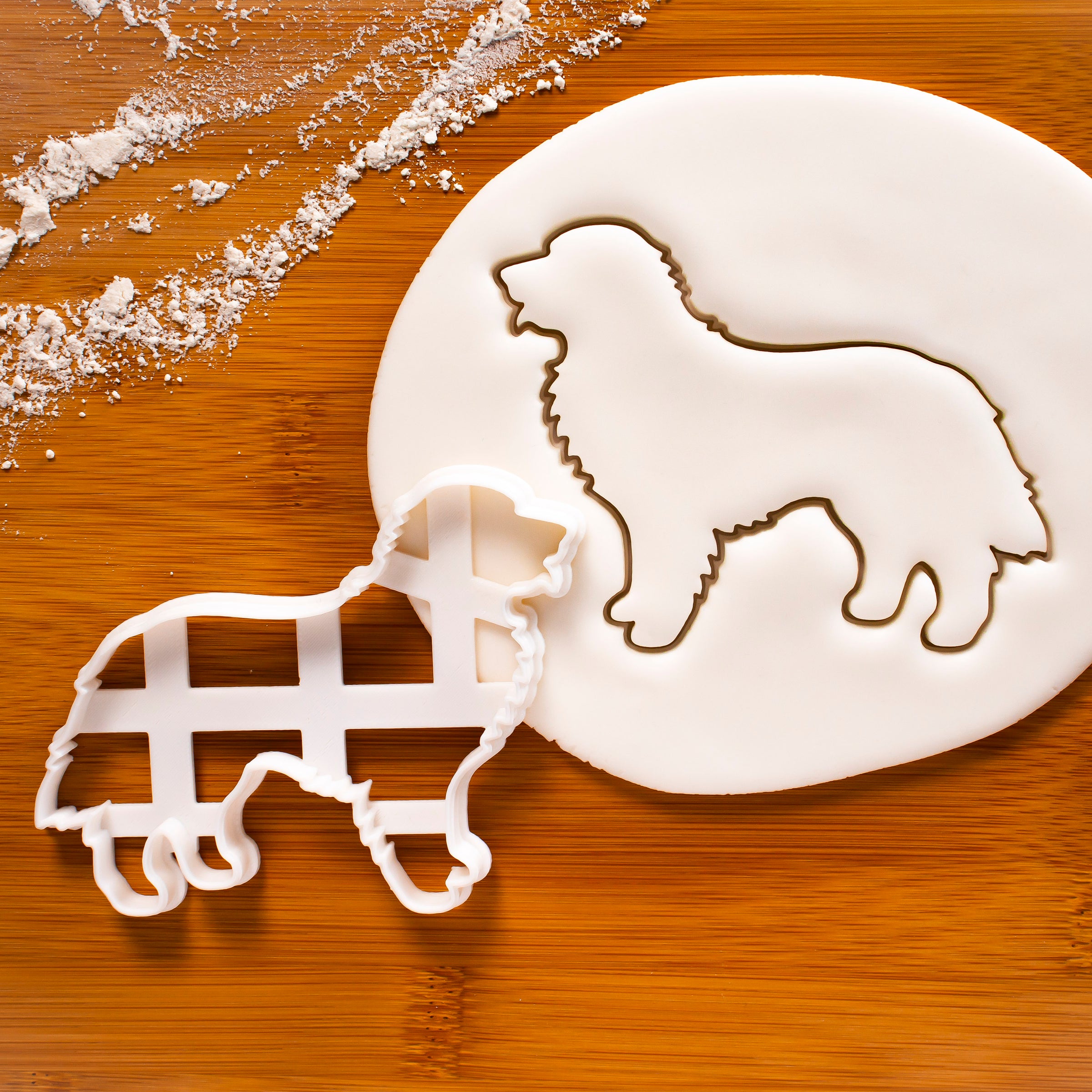 Bernese Mountain Dog Face Dog Silhouette cookie cutter