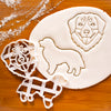 Bernese Mountain Dog Face Dog Face and Silhouette cookie cutters