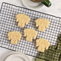 great dane dog face cookies