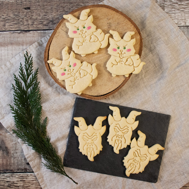 cute and realistic krampus cookies