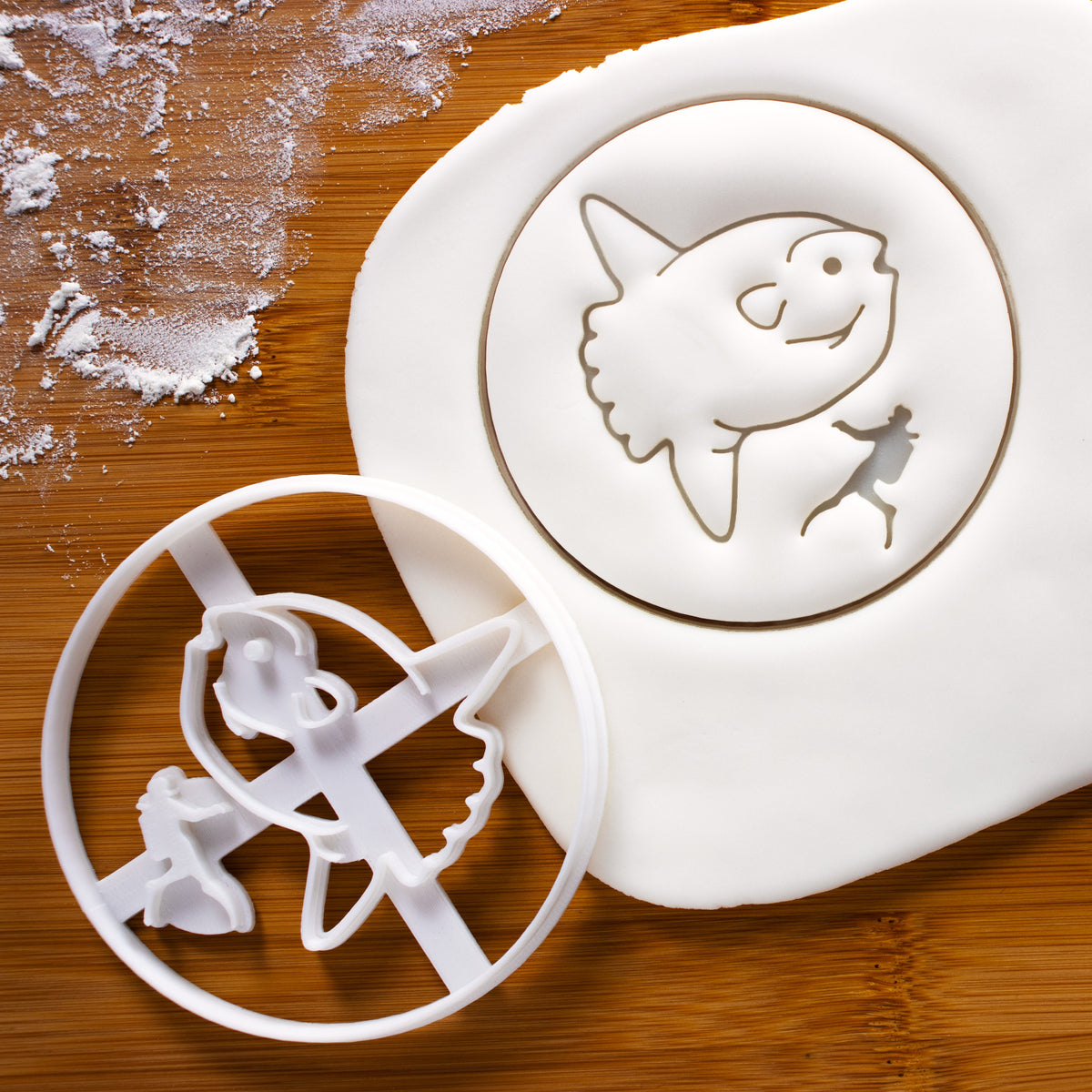 Sunfish and Diver Cookie Cutter