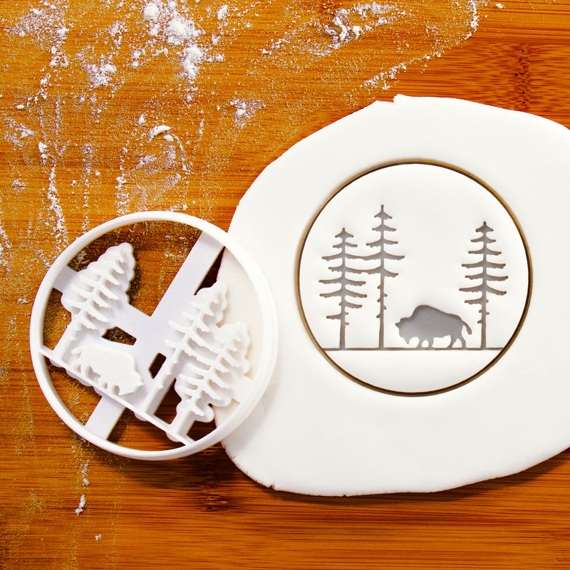 Forest Bison Cookie Cutter (Wood Bison/ American Buffalo)