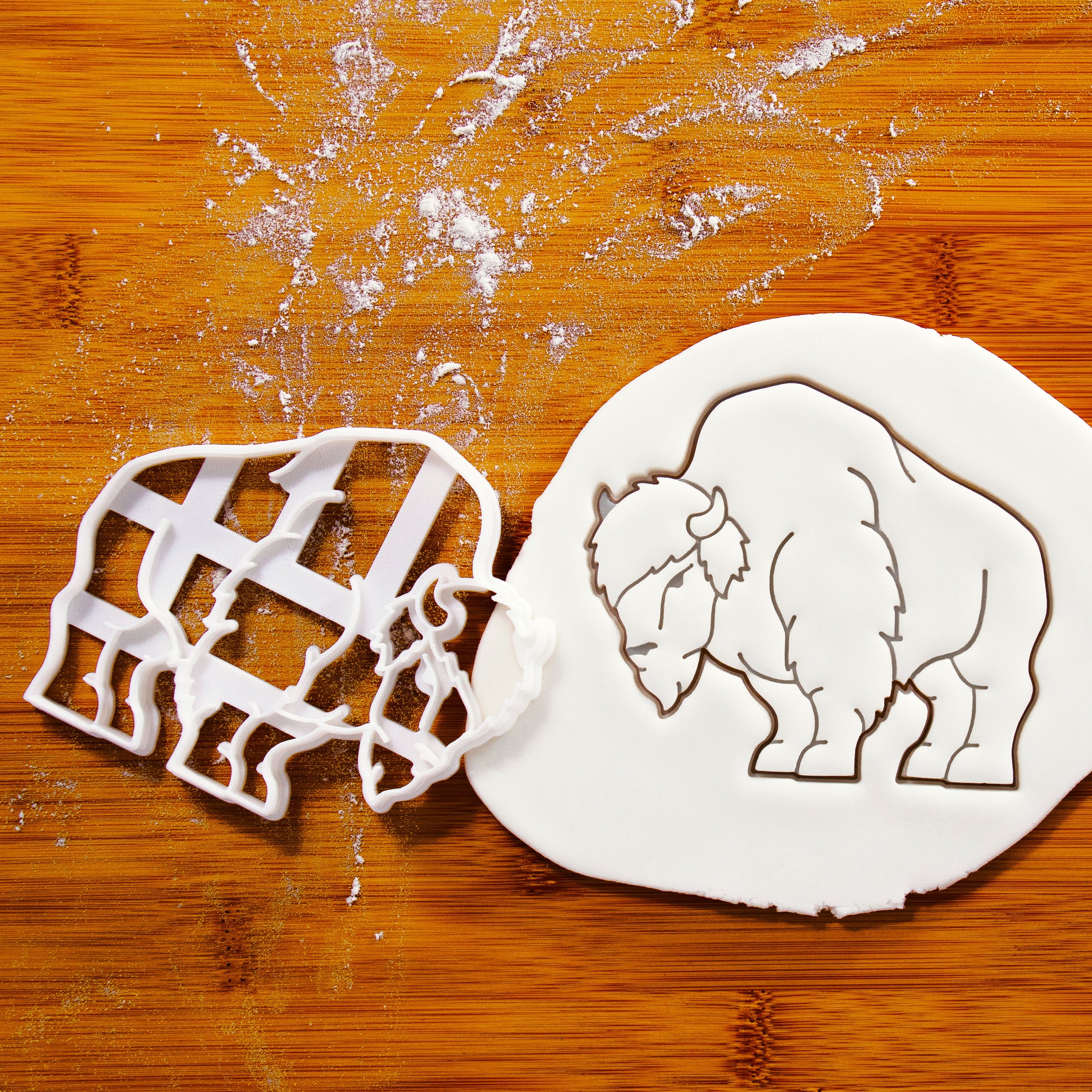 wood bison body cookie cutter