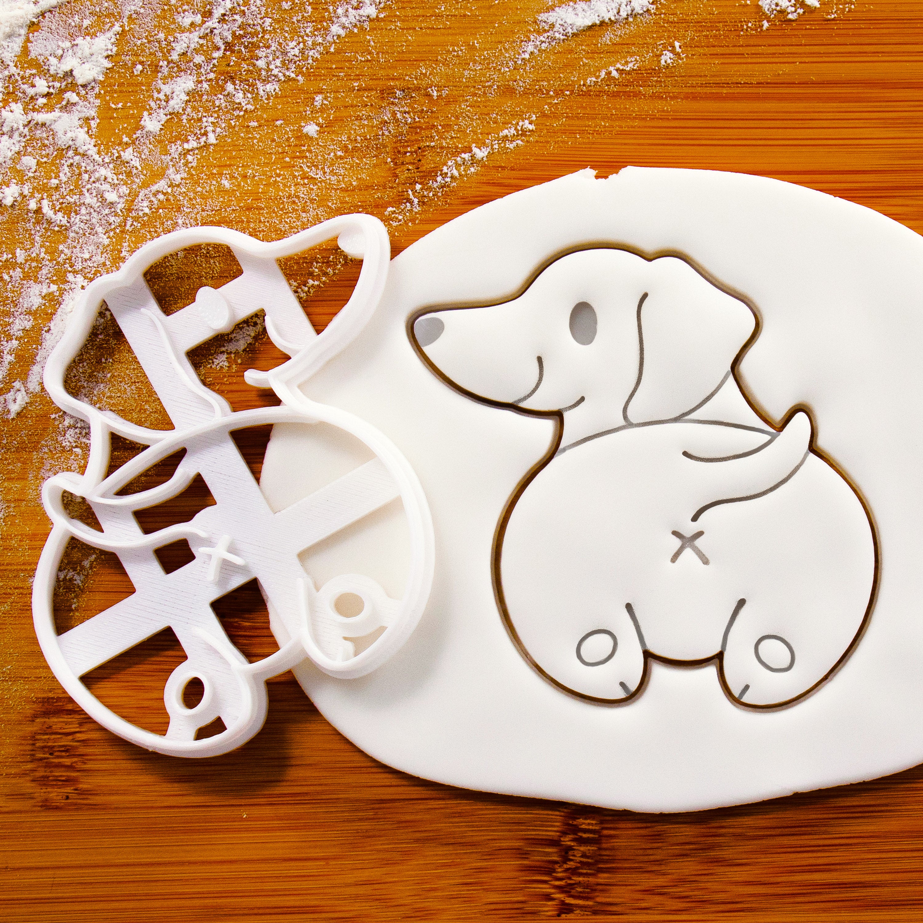 Fondant dachshund hotsell