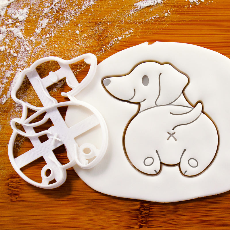 smiling dachshund cookie cutter
