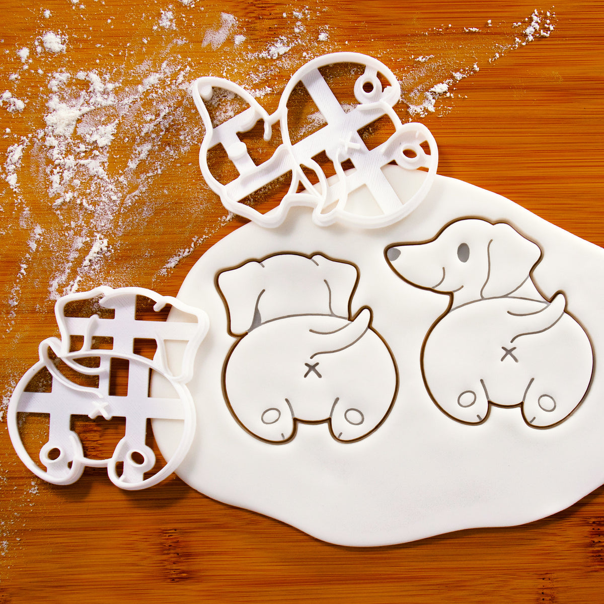Set of 2 Dachshund Butt Cookie Cutters