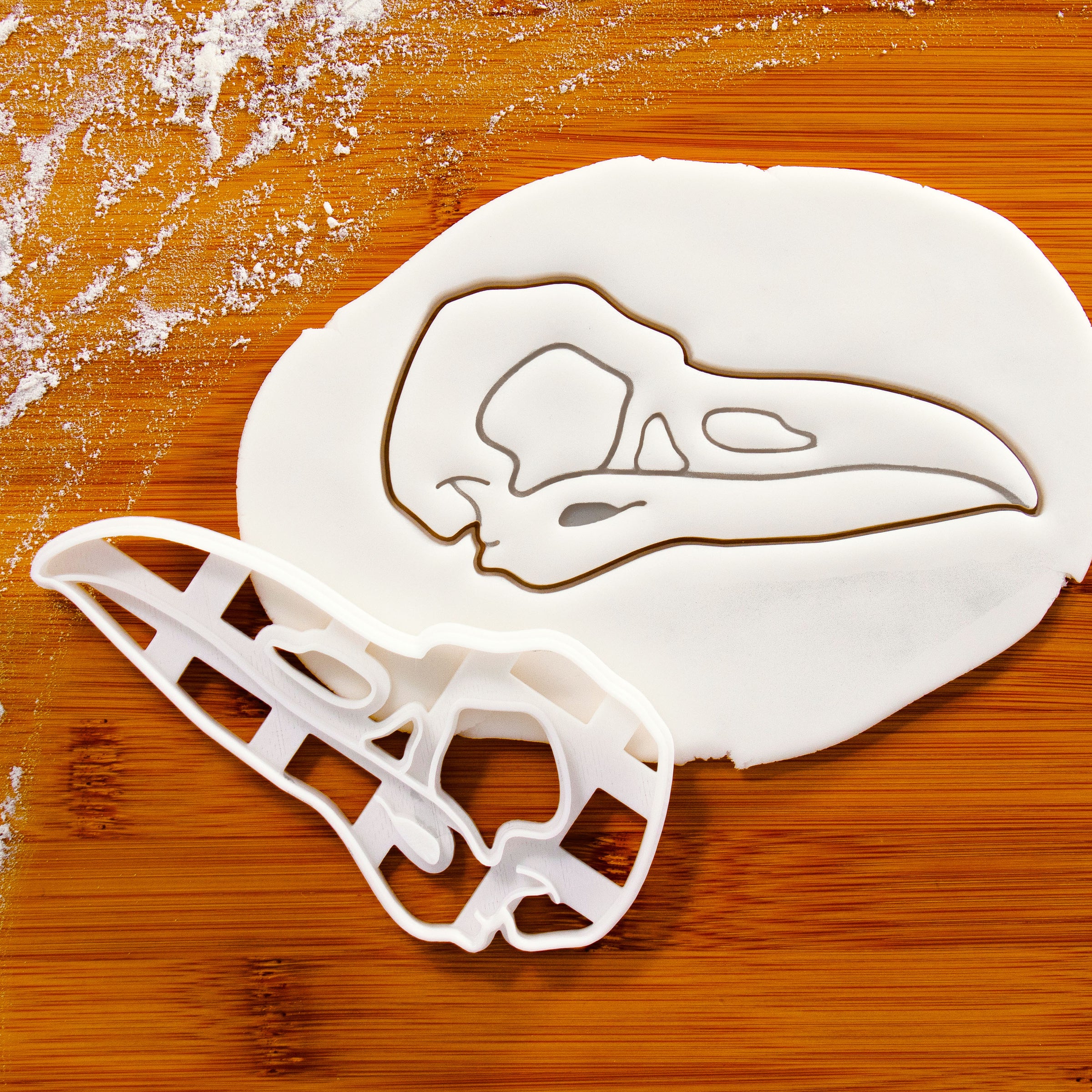 Raven Skull Side View Cookie Cutter