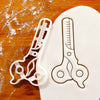 Thinning scissors cookie cutter