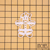 happy gingerbread woman cookie cutter