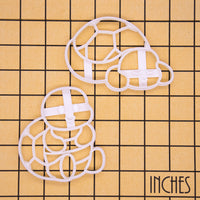 Sleepy and Happy Baby Tortoise cookie cutters