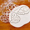 Sleepy and Happy Baby Tortoise cookie cutters
