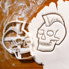 Cool skull with mohawk hair cookie cutter