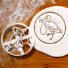stork with baby cookie cutter
