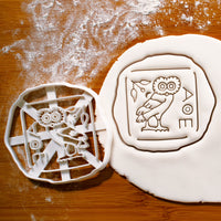 greek owl coin cookie cutter