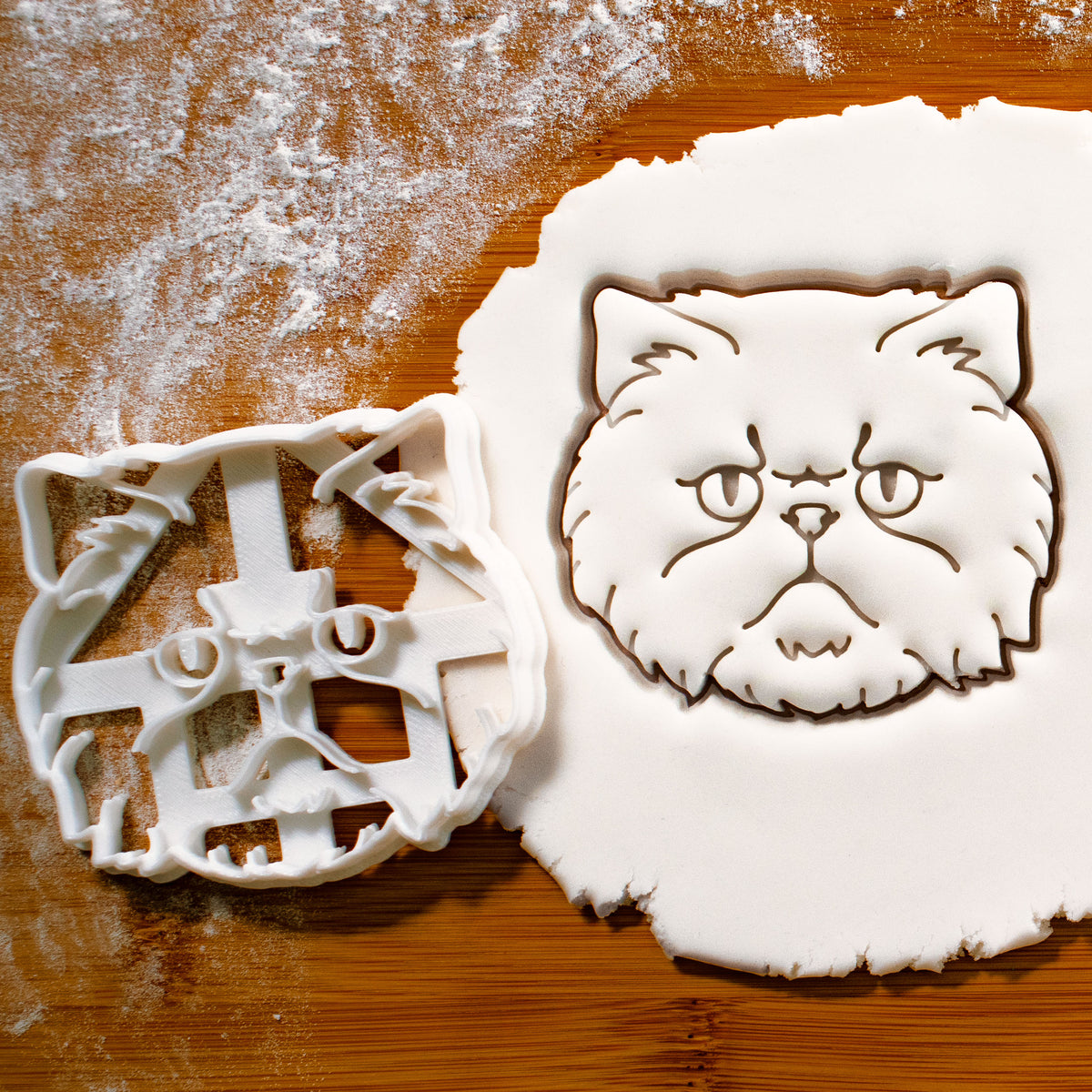 persian cat cookie cutter