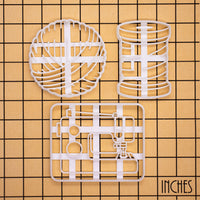 set of 3 cookie cutters - sewing machine, spool of thread, and yarn ball