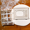 retro television cookie cutter