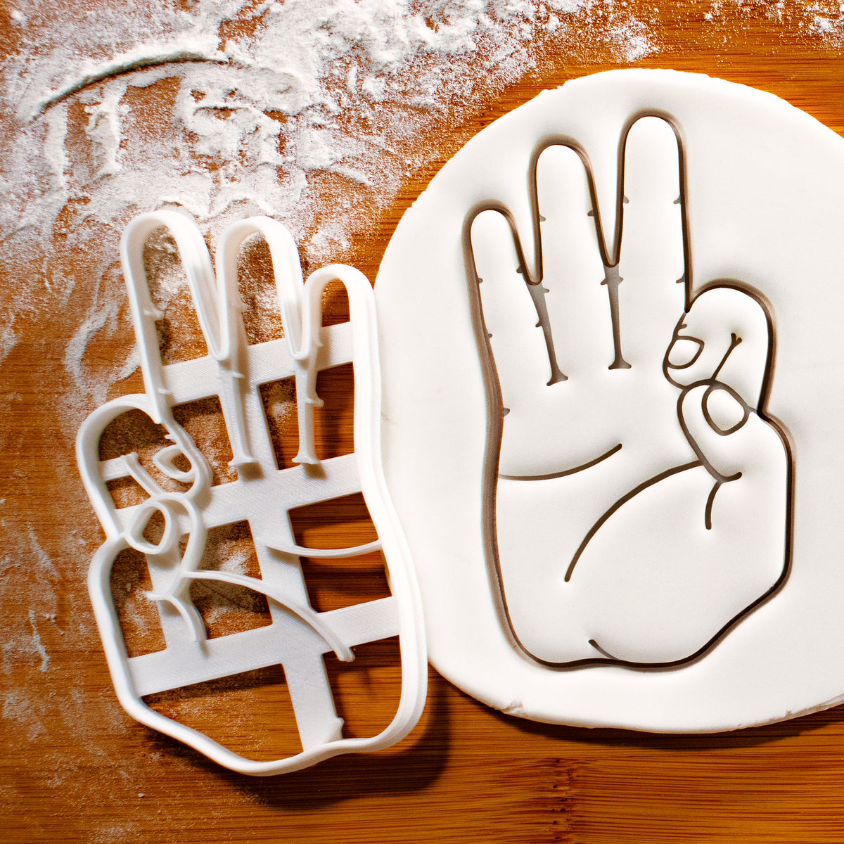 American Sign Language Letter F Cookie Cutter