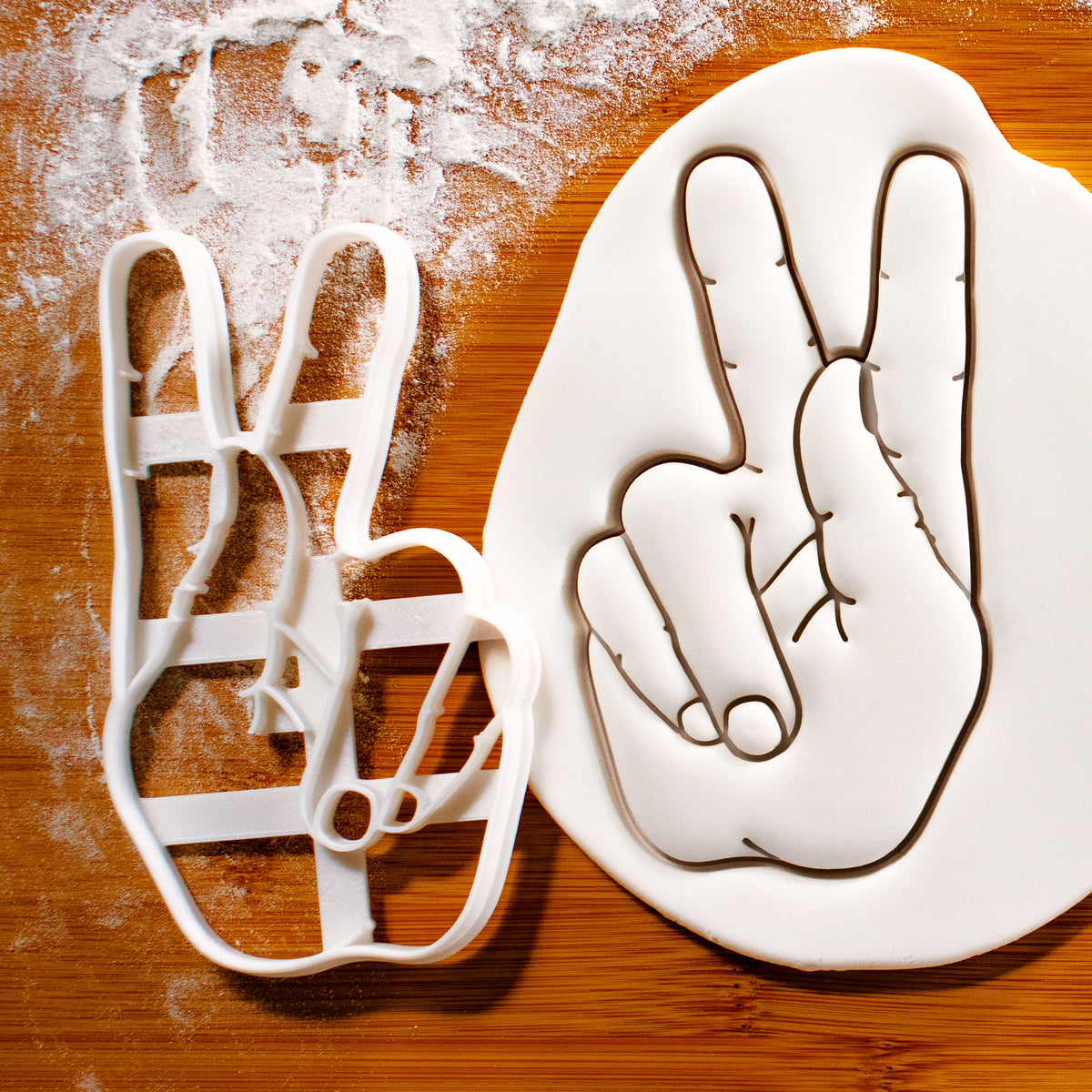 American Sign Language Letter K Cookie Cutter
