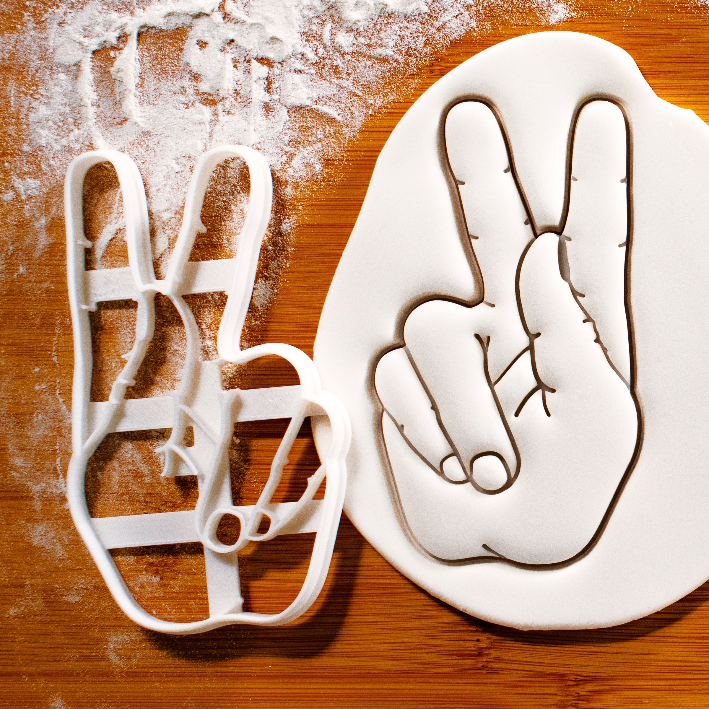 American Sign Language Letter K Cookie Cutter – Bakerlogy