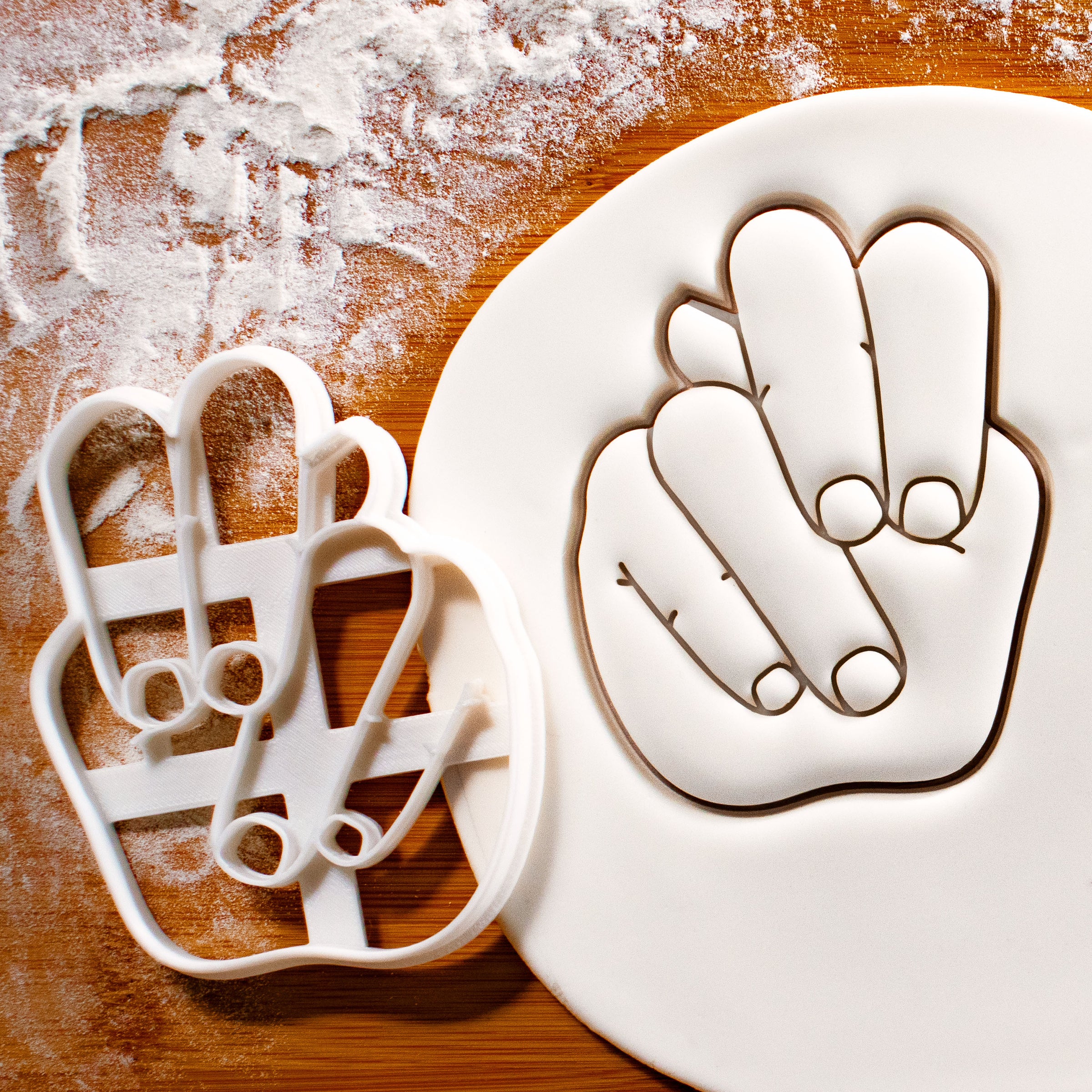 American Sign Language Letter N Cookie Cutter