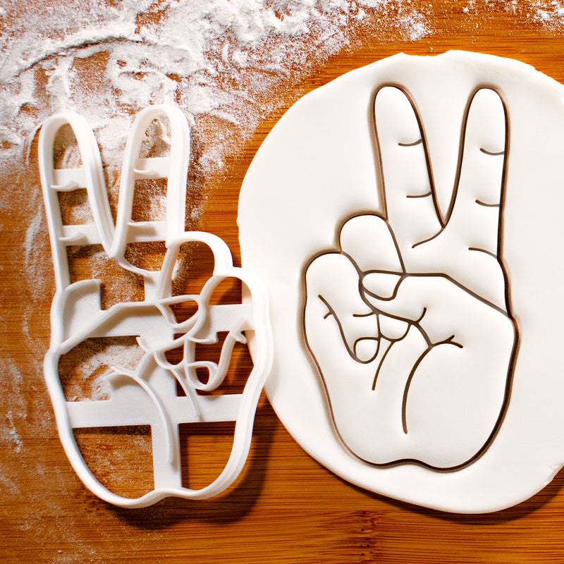 American Sign Language Letter V Cookie Cutter