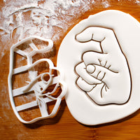 American Sign Language Letter X Cookie Cutter