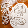 fawn sleeping and deer jumping cookie cutters