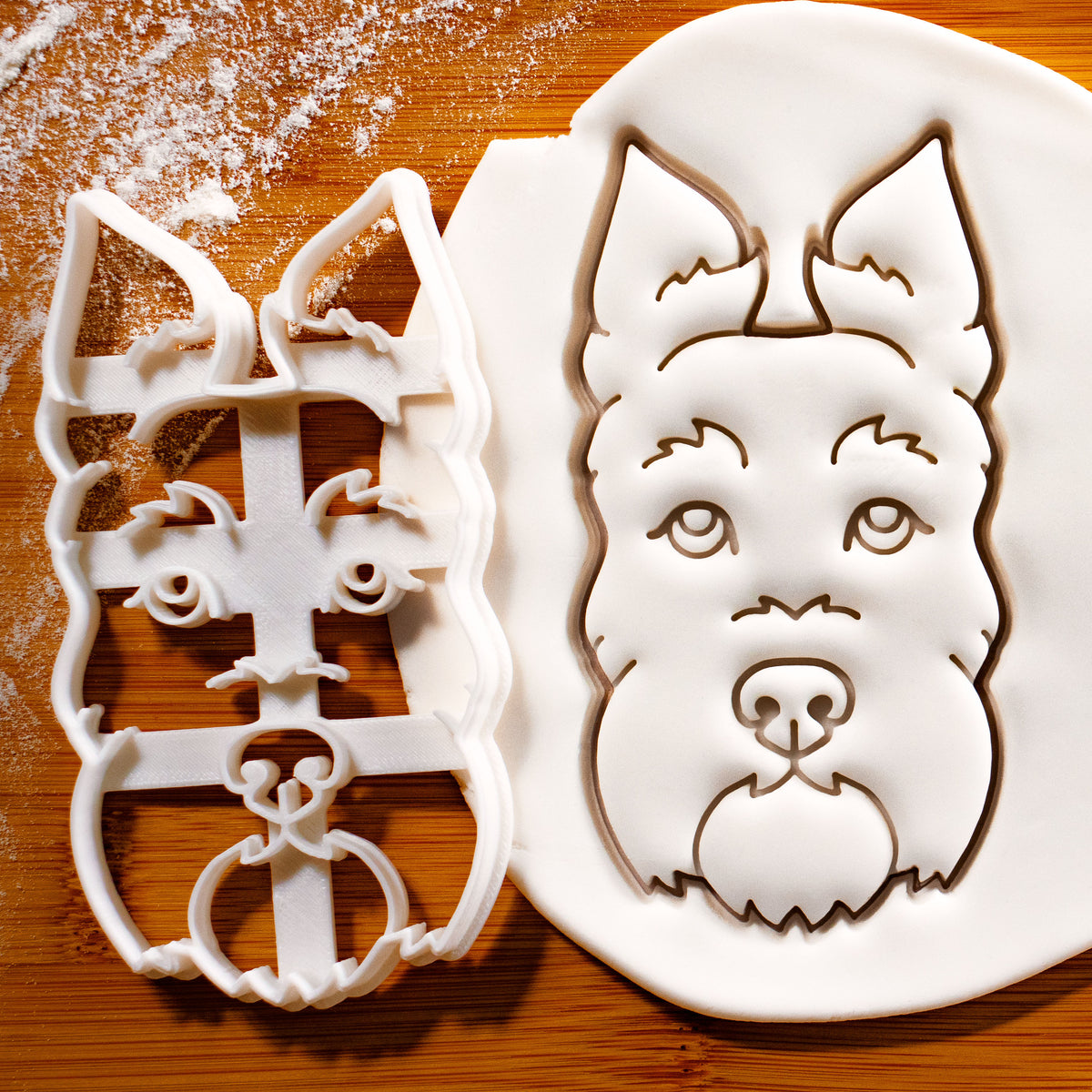 Scottish Terrier Face cookie cutter