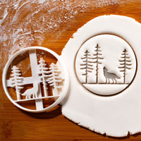 Forest Wolf Cookie Cutter