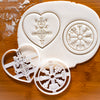 Set of 2 Icelandic Magical Stave Cookie Cutters (Love Charm & Runic Compass)